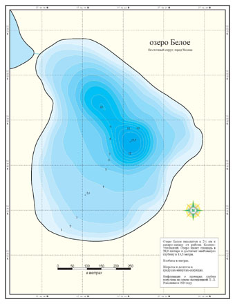 Белое озеро карта
